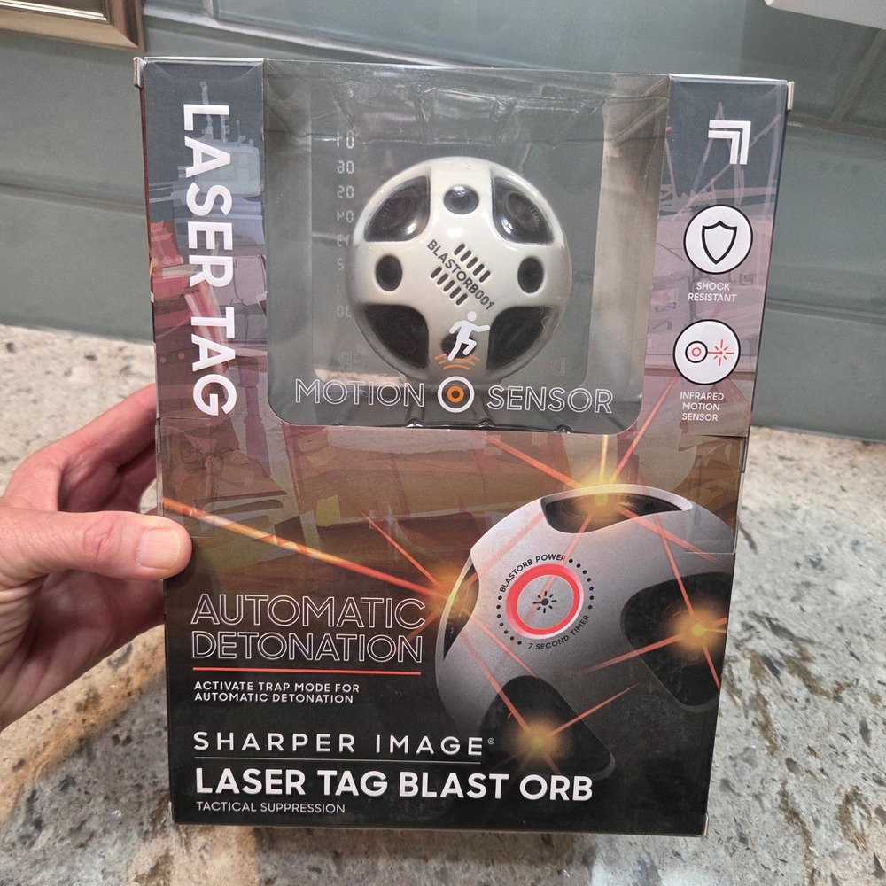 Sharper Image Laser Tag Blast Orb Motion Sensor Automatic 1015637 NEW